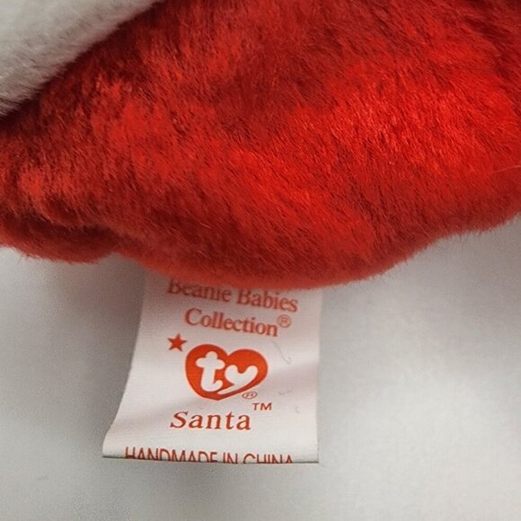 TY Beanie Baby "Santa the Santa Claus" with Both Hang and Tush Tags - Picture 11 of 14